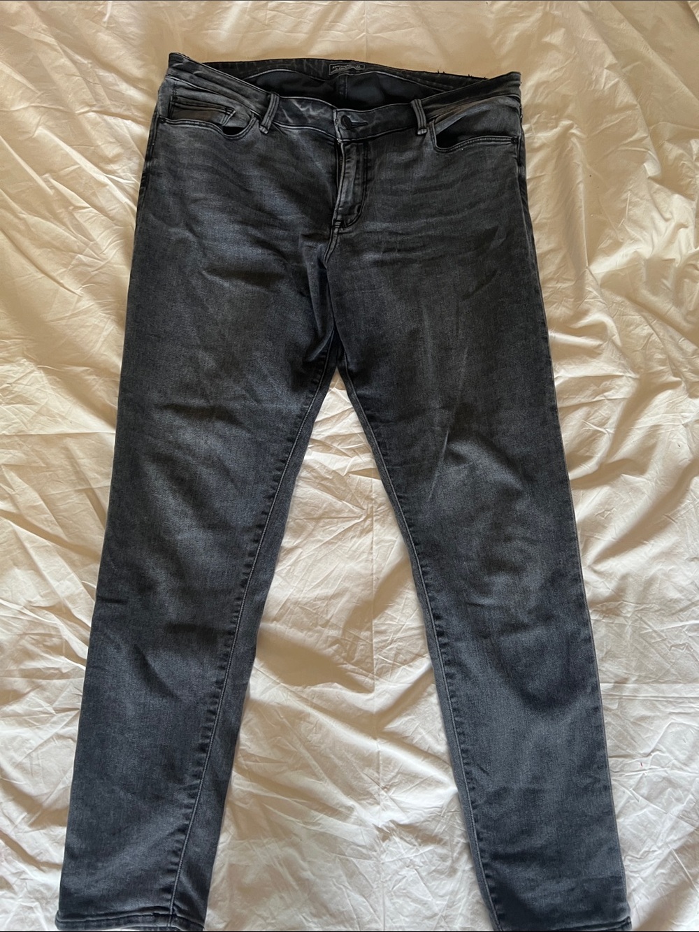 Abercrombie Harper Super Skinny Charcoal Jeans Size 12
